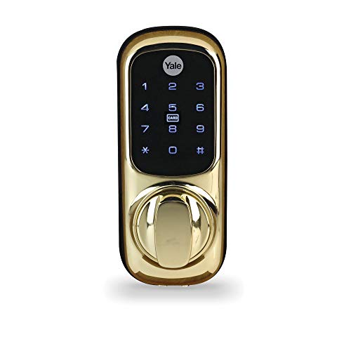 Keyless Lock Push Button - Smart Door Lock - Polished Brass Finish