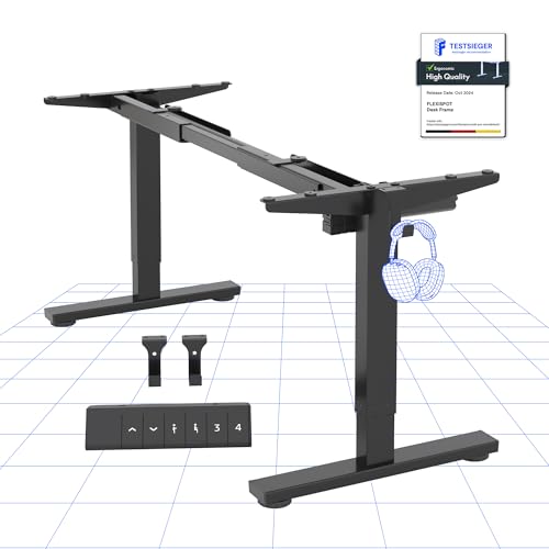 FlexiSpot Electric Standing Desk - Height Adjustable, Heavy Duty Steel, Smart Keyboard