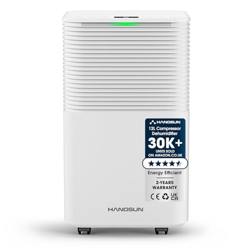 Hangsun 12L Dehumidifier - Digital Display - Sleep Mode - Large Room