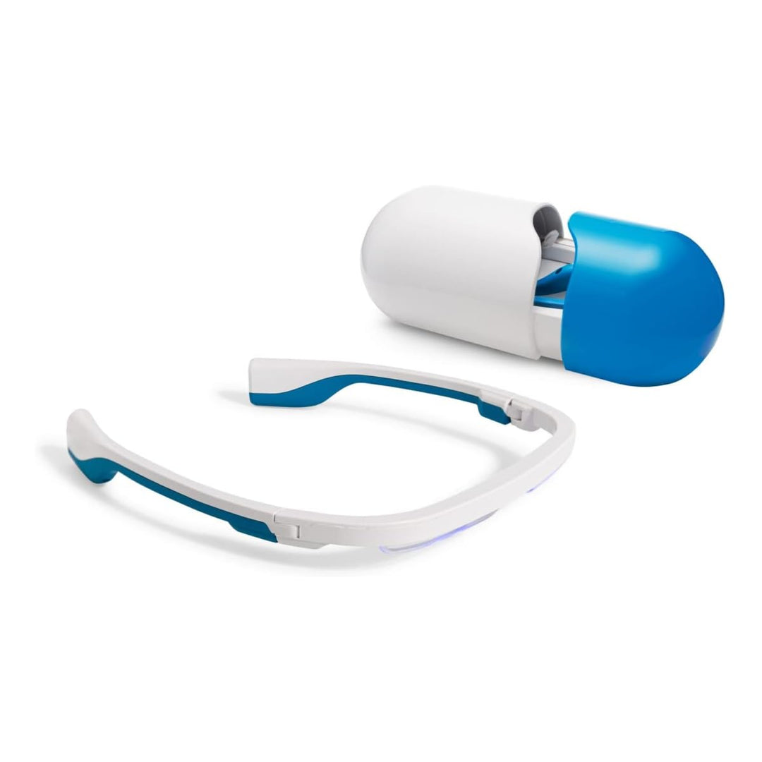 AYO Blue Light Therapy Glasses with portable design