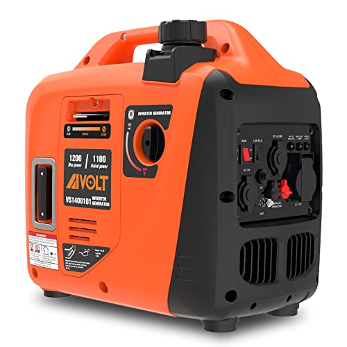 1200W Portable Inverter Generator - Lightweight, Quiet, Petrol