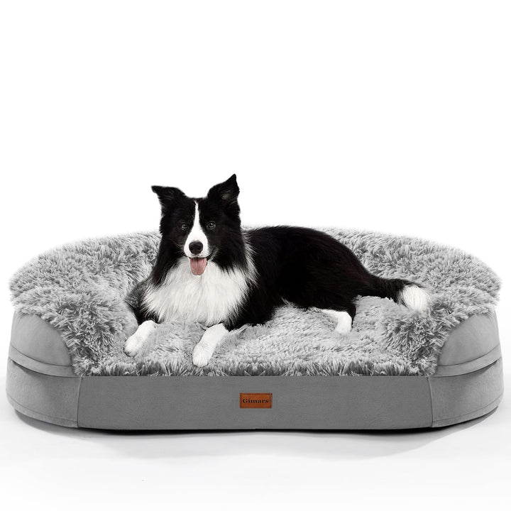 Orthopedic dog bed with thick foam for large dogs