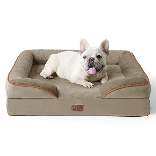 Orthopedic Dog Sofa Bed-Hazel Pet Bed - Removable Flannel Zipper-71x58x16cm-Washable-Dog Beds-Couch-Medium