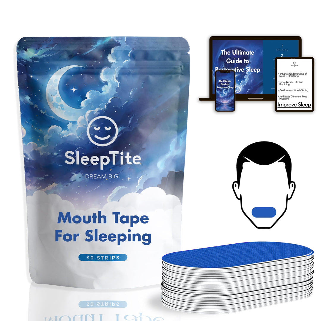 Mouth tape for sleep with breathable fabric