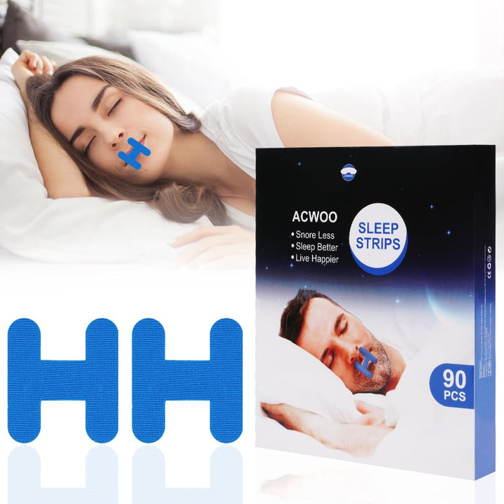 H-Shape mouth tape for anti snoring and mouth breathing reduction