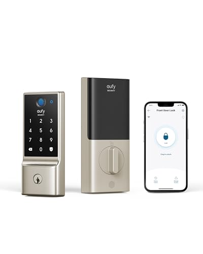 eufy Smart Lock C220 Fingerprint Keyless Entry Deadbolt - Wi-Fi, Waterproof, Battery