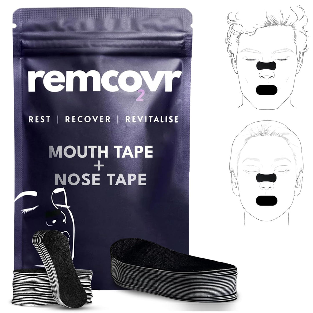 Remcovr nasal strips for breathing with strong adhesive