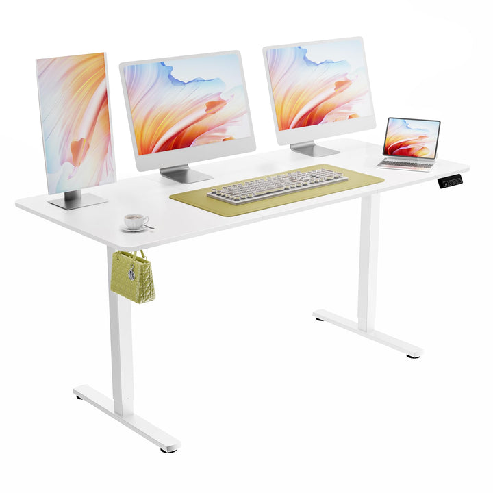 Ergomaker height adjustable electric standing desk with memory handset