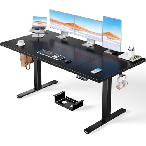 Electric Standing Desk 160 x 80 cm - Height Adjustable with Brushless Motor