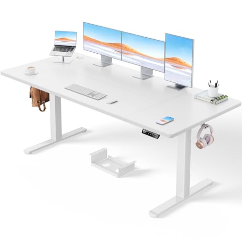 Electric Standing Desk 160 x 80 cm - Height Adjustable with Quiet Operation