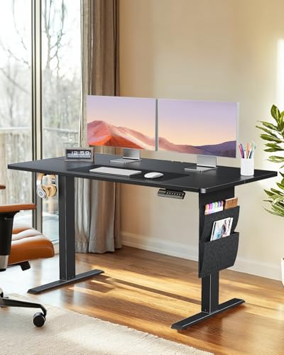 ErGear Height Adjustable Electric Standing Desk - 100x60cm - 80KG Capacity