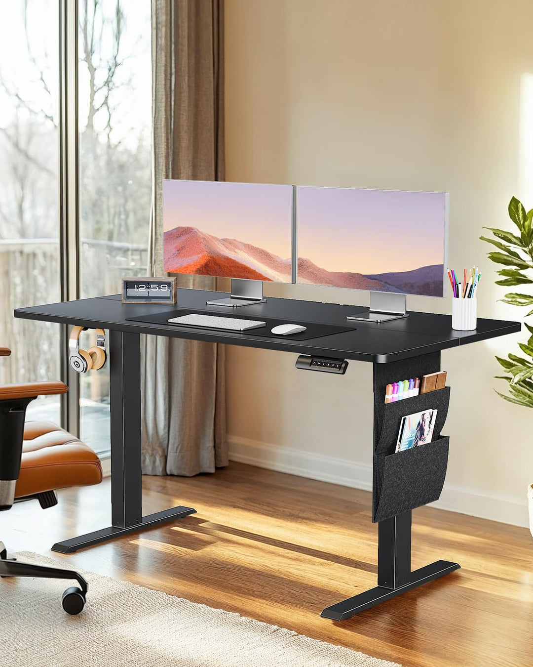 ErGear Height Adjustable Electric Standing Desk - 100x60cm - 80KG Capacity