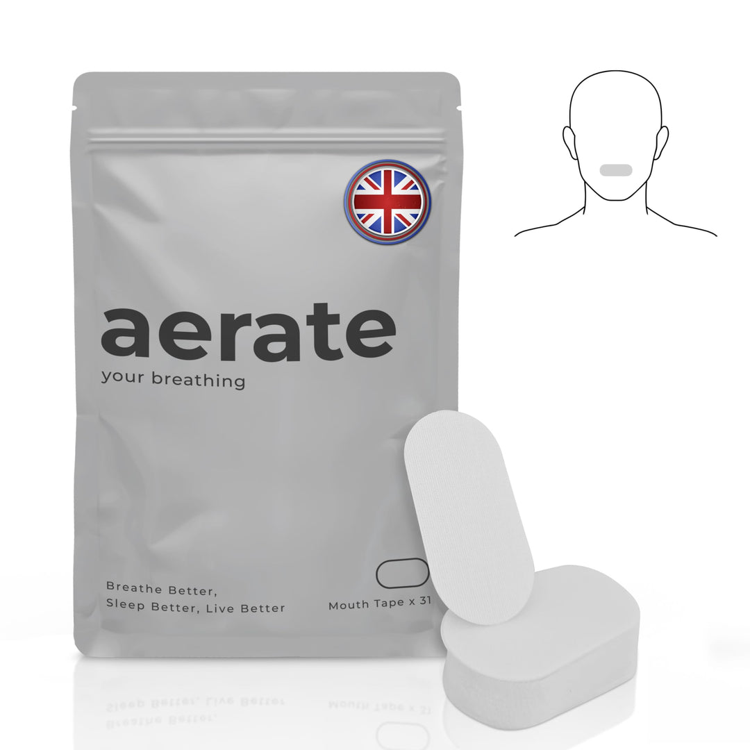 Aerate Mouth Tape for nasal breathing with 95% cotton