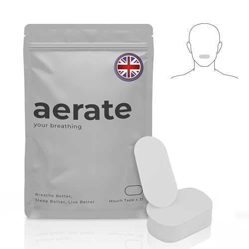 Aerate Mouth Tape - Nasal Breathing Aid - 95% Cotton - 31 Strips