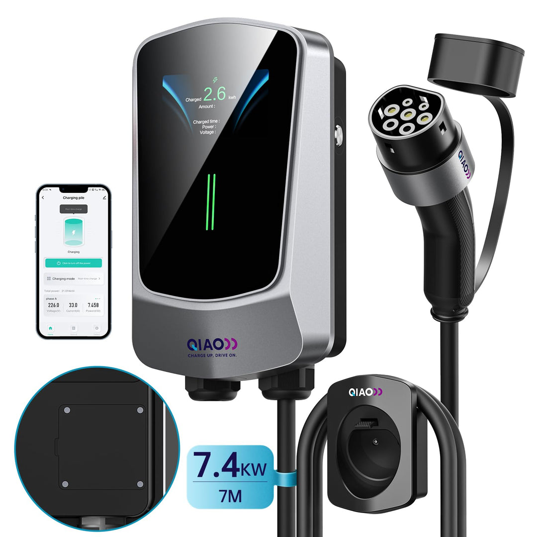 7.4kW EV Charger Type 2 with 7M Cable and Smart APP Control