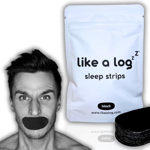 Like A Log Mouth Tape Sleep Strips - Gentle Adhesive, Breathable Fabric
