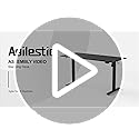 Agilestic Electric Standing Desk - Height Adjustable with Memory Smart Panel - Black