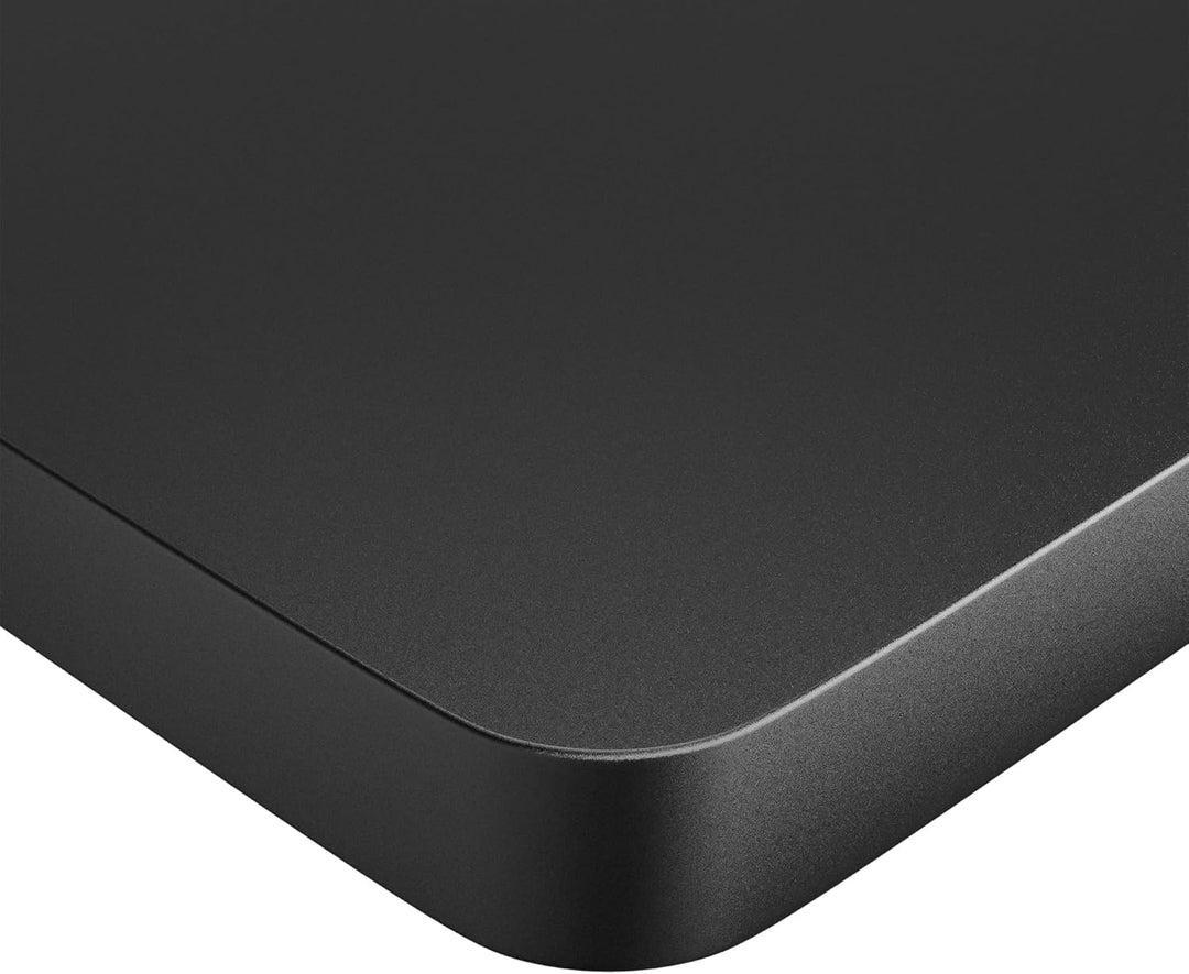 Height adjustable electric standing desk with durable laminated surface