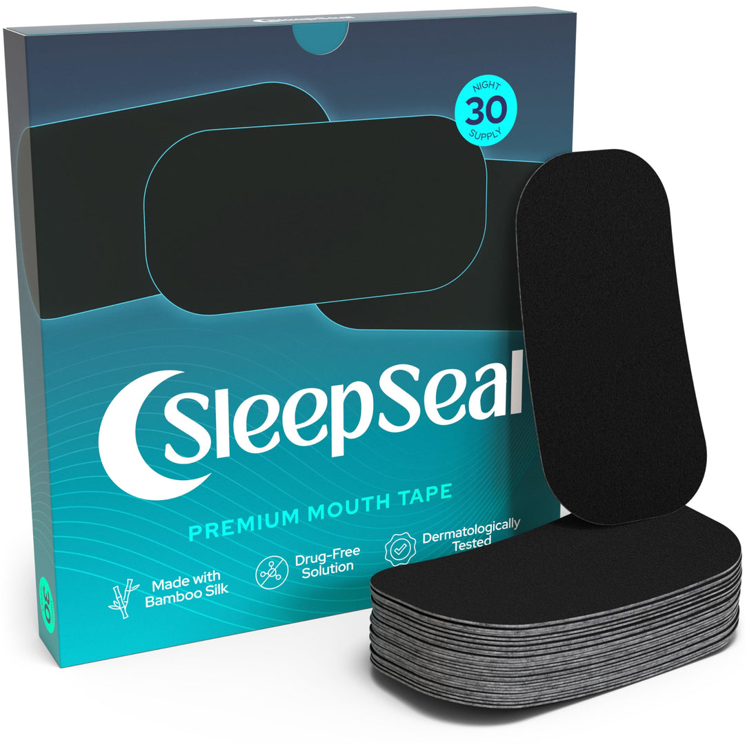 SleepSeal Mouth Tape with hypoallergenic bamboo silk