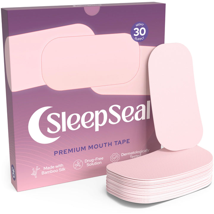 Sleep tape for mouth breathing support with hypoallergenic bamboo silk