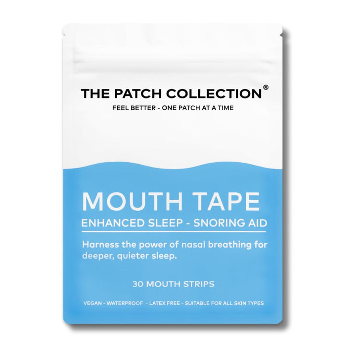 Mouth tape sleeping aid in a resealable pouch