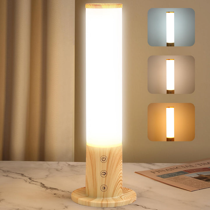 SAD lamp with 360 degree light therapy and adjustable brightness