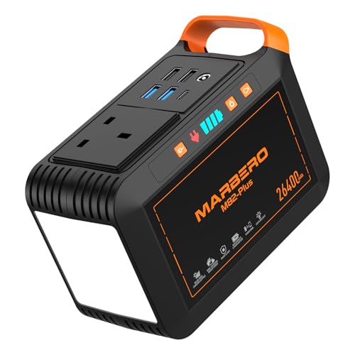 MARBERO Portable Power Station 98Wh Lithium Battery Backup - Compact Design