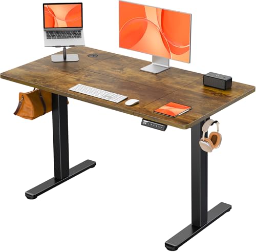 Electric Standing Desk - Height Adjustable 120 x 60cm with 4 Memory Smart Panel
