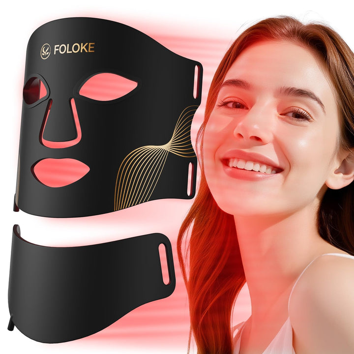 LED light therapy mask for skin rejuvenation