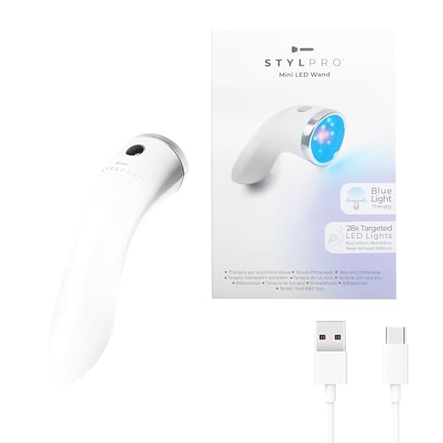 Mini LED Wand - Blue Light Therapy for Skin Blemishes - 3 Modes, Rechargeable