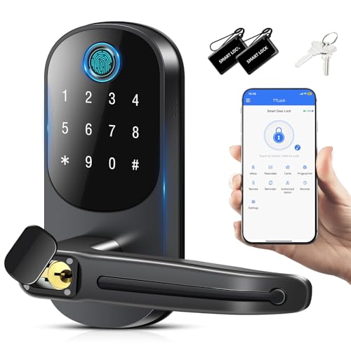 Smart Lock with 12 Functions - Biometric, Bluetooth, App Control