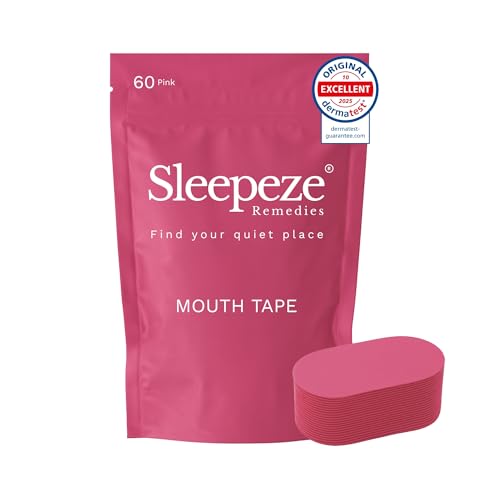 Anti Snore Mouth Strips 60 Pack - Pink Fabric