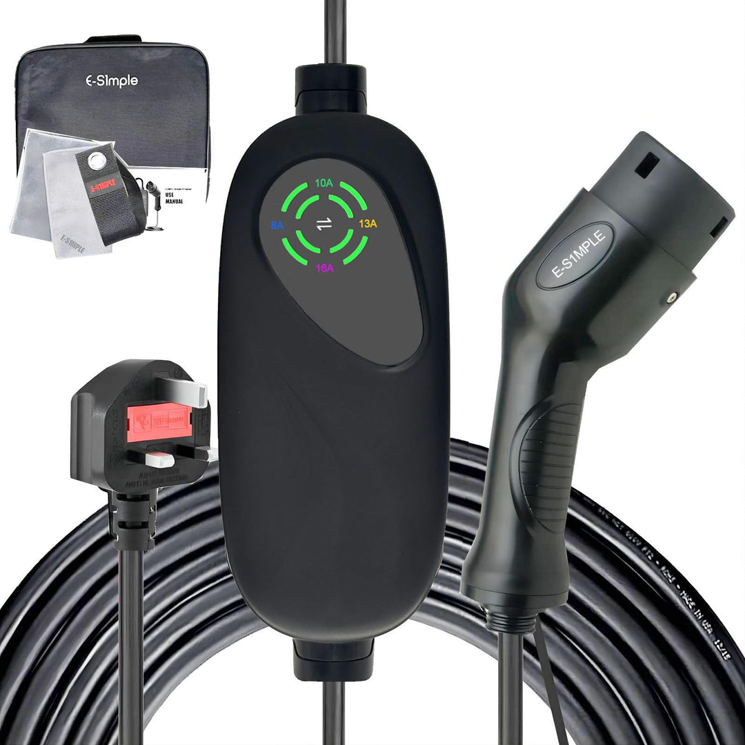 3 Pin EV Charger Cable Type 2 Plug 5M with adjustable ampere selection