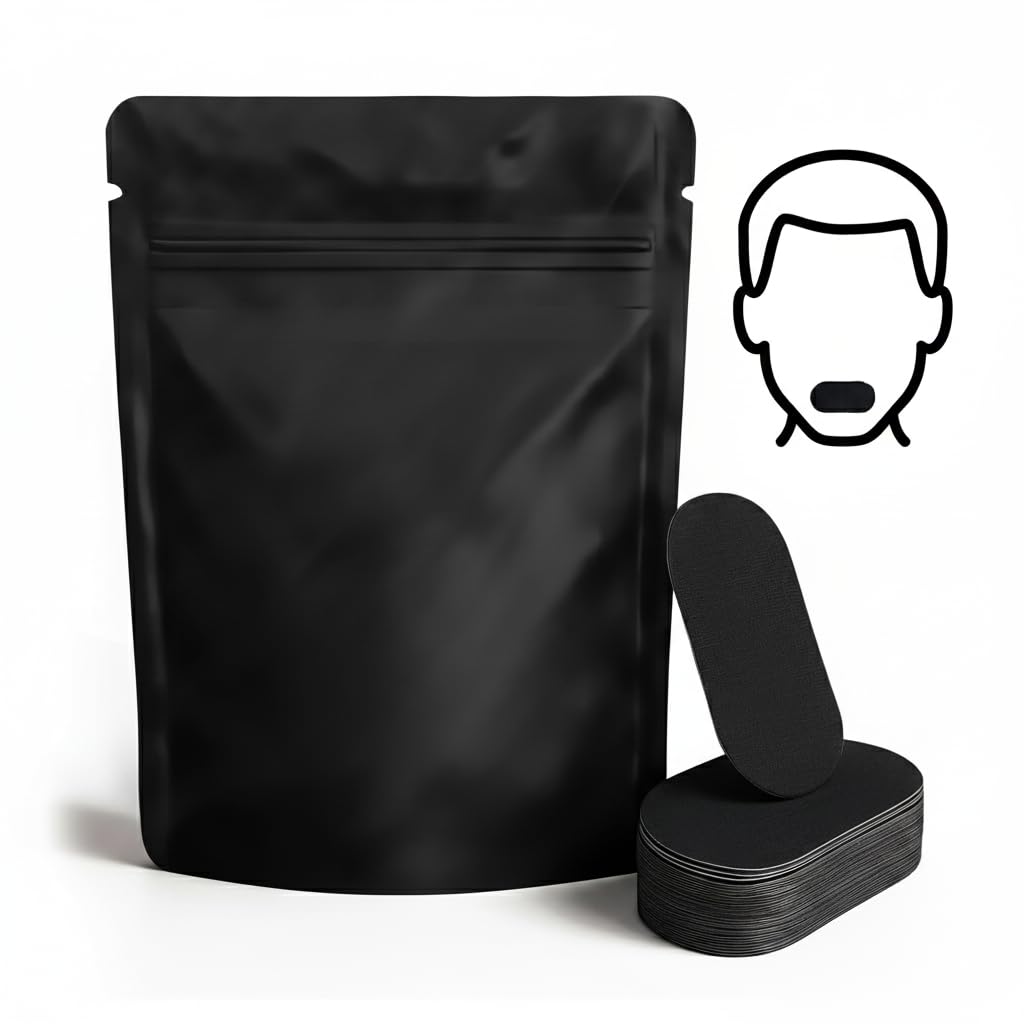 Anti-snoring mouth tape in black with hypoallergenic feature