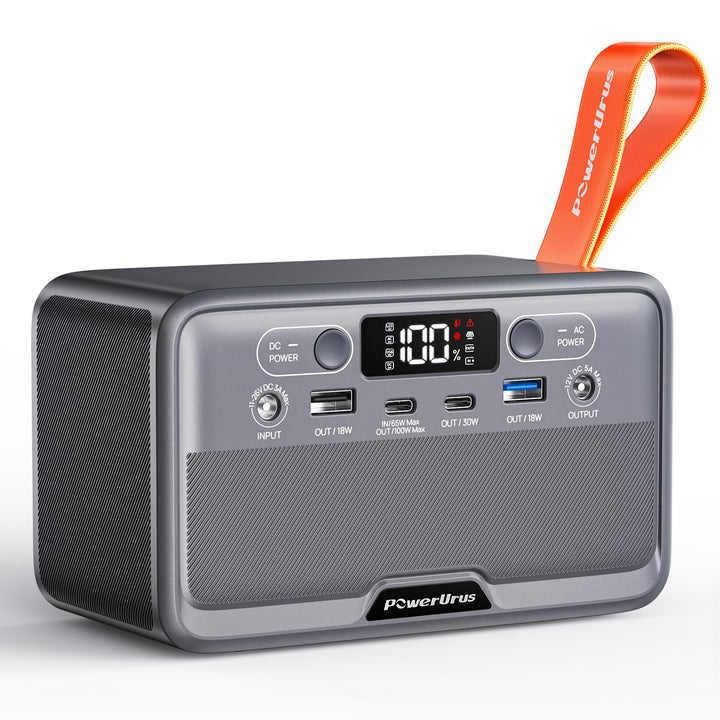 PowerUrus portable power station with 89.6Wh capacity