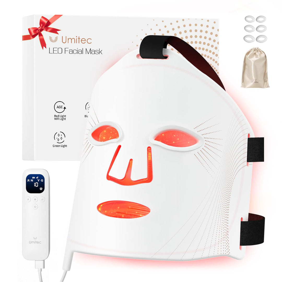 Umitec LED face mask with light therapy features