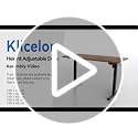 Klicelor Height Adjustable Electric Desk 120 x 60 cm Black - Memory Functions
