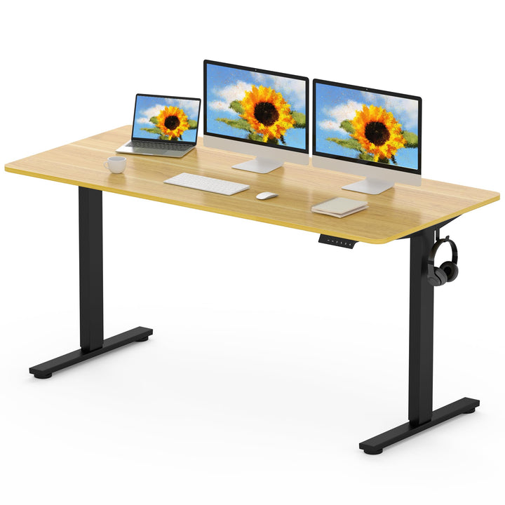 Electric standing desk 160x80cm with height adjustment