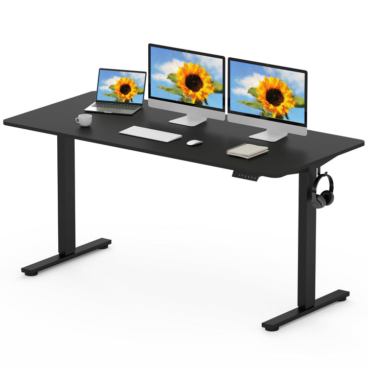Electric standing desk 160 x 80cm with memory panel