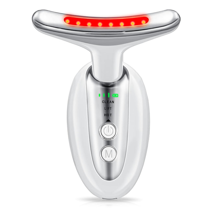 LED facial massager with 7 colour options for skin rejuvenation