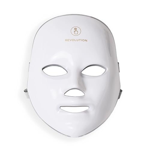 LED Face Mask - Red & Blue Light Therapy, 90 Bulbs, Anti-Ageing