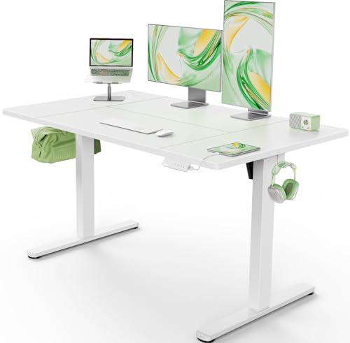 Electric Standing Desk - Height Adjustable 140 x 80 cm with USB-A Port