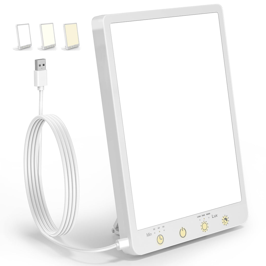 10,000 Lux Light Therapy Lamp with portable design