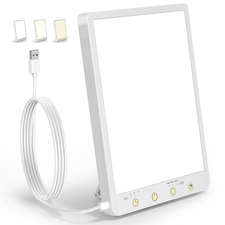10,000 Lux Light Therapy Lamp with portable design