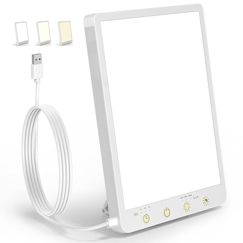 10,000 Lux Light Therapy Lamp - Full Spectrum - Portable Touch Control