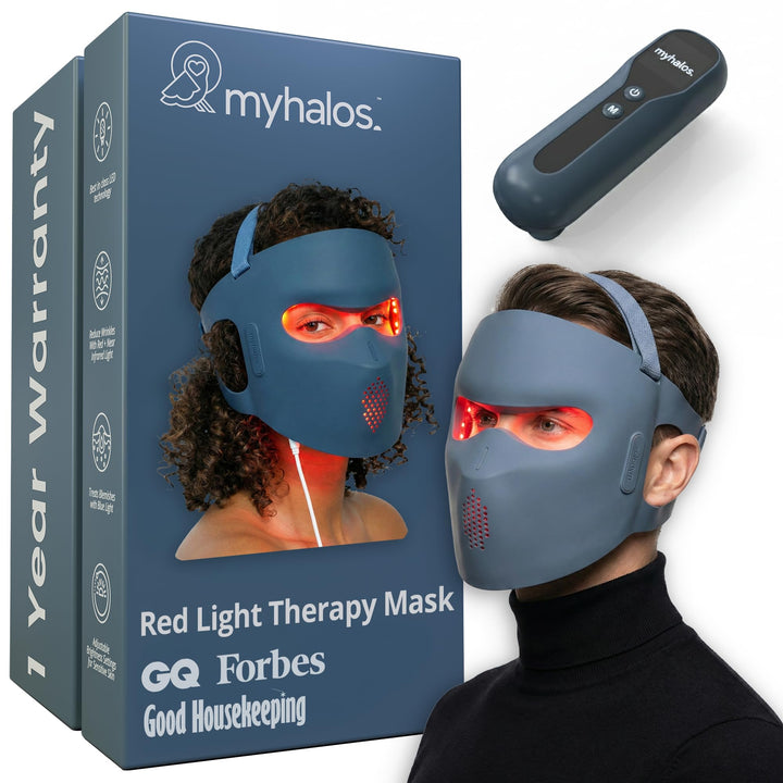 Red light therapy face mask with LED technology