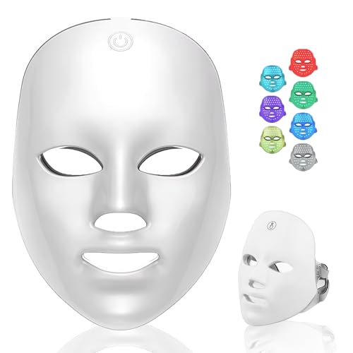 LED Face Mask - 7-Colour Photon Therapy - White