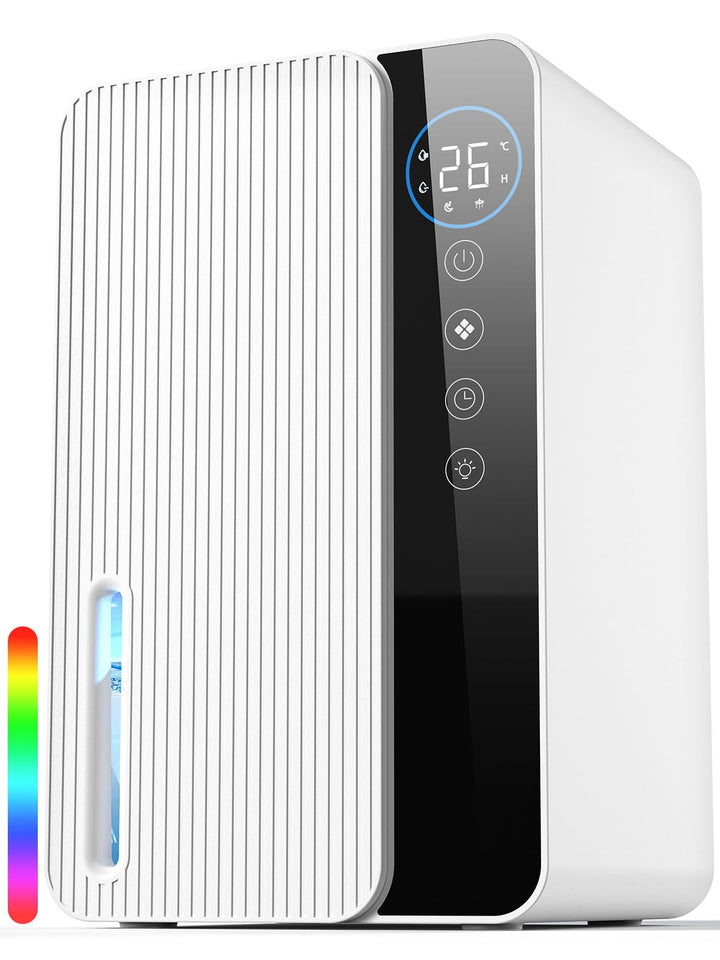 1.8L portable dehumidifier with timer and RGB light