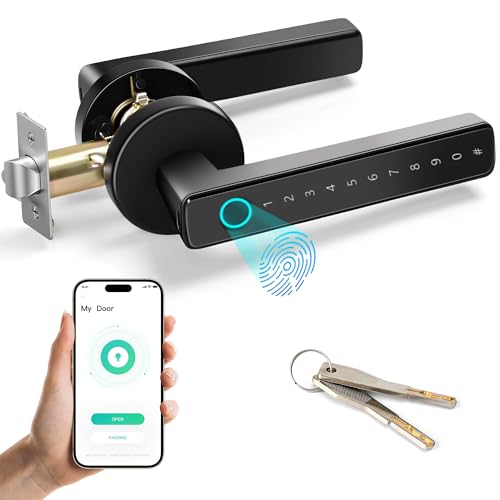 Smart Door Lock - Fingerprint Electronic Keyboard with APP & NFC - Home, Office, Hotel