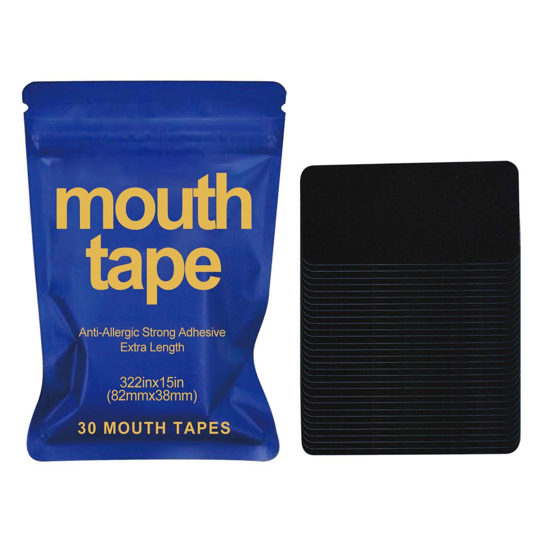 Breathe mouth tape for nasal breathing, black, 30 pack